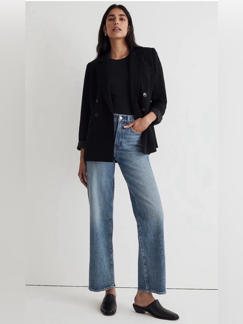 Madewell Perfect Vintage Wide Leg Jeans 24P Perfecf condition smoke pet free